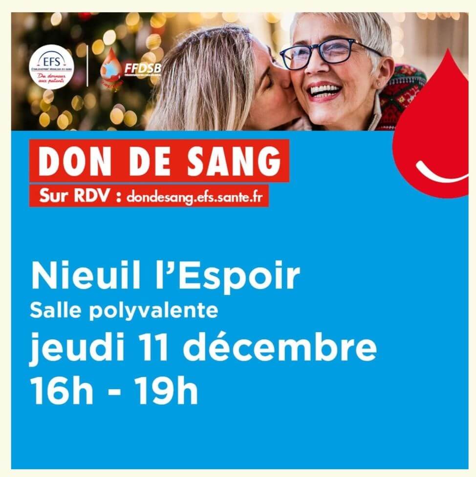 Dernière collecte de sang 2025